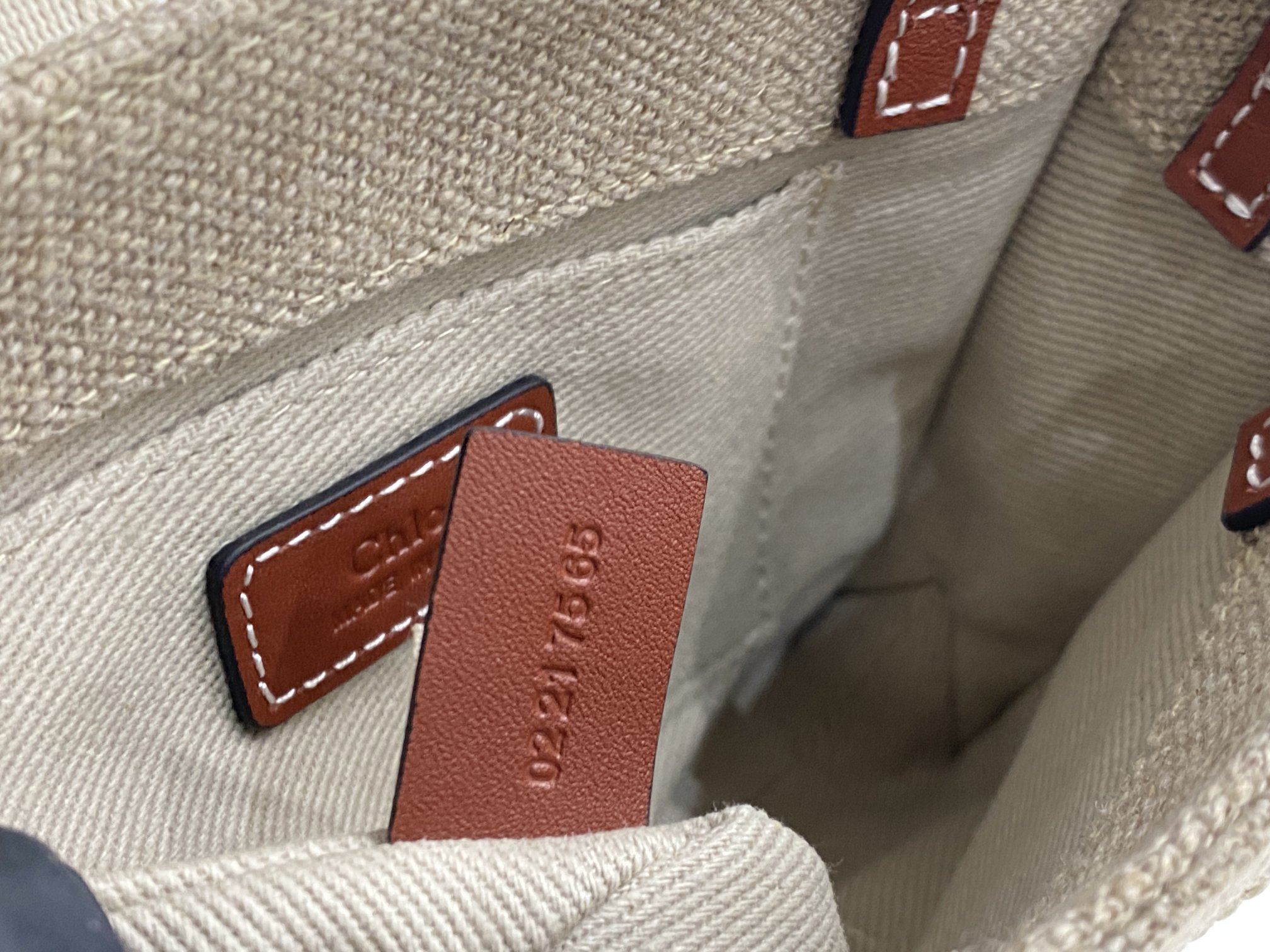 Chloe Mini Woody Tote Bag In Linen